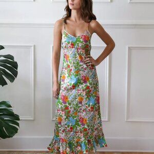 Mille Roma Slip Dress in Summer Garden XXS